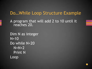 Do...while loop structure | PPTX