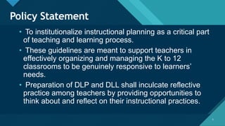DepEd Order No. 42, s. 2016- LESSON PLANNING | PDF