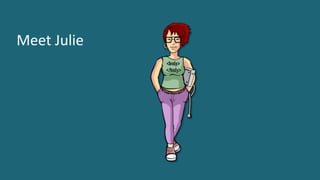 5 ©	2016	CA.	ALL	RIGHTS	RESERVED.@CAWORLD				#CAWORLD
Meet	Julie
 