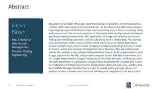Case Study: Royal Bank of Canada’s Managing of Test Data Life Cycle ...