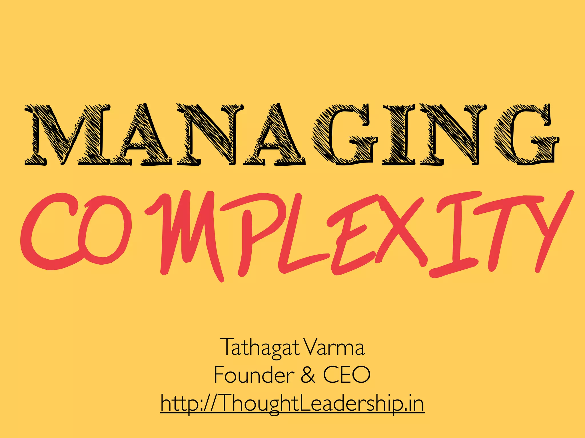 Managing Complexity: Ie Strategies For Success - irq0ki0