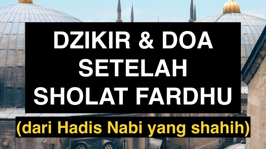 Dzikir & Doa Setelah Sholat Fardhu (PDF)