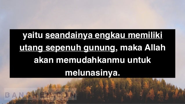 Doa Agar Cepat Bayar Hutang