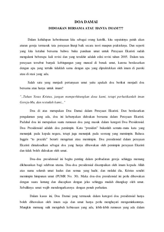 Doa Damai