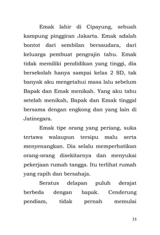 35 
Khalifah Umar bin Khattab kemudian berdiri dan berkata : 
"Tunggulah sebentar Bu ya. Saya akan segera kembali." 
Bantuan dari Khalifah. Di malam yang semakin larut dan hembusan angin terasa kencang menusuk, Sang Khalifah segera bergegas menuju Baitul Mal di Madinah. Ia segera mengangkat sekarung gandum yang besar di pundaknya, di temani oleh sahabatnya Ibnu Abbas. Sahabatnya membawa minyak samin untuk memasak. Jarak antara Madinah dengan rumah ibu itu terbilang jauh, hingga membuat keringat bercucuran dengan derasnya dari tubuh Umar. Melihat hal ini, Abbas berniat untuk menggantikan Umar untuk mengangkat karung yang di bawanya itu, tapi Umar menolak sambil berkata, 
"Tidak akan aku biarkan engkau membawa dosa-dosaku di akhirat kelak. Biarkan aku bawa karung besar ini karena aku merasa sudah begitu bersalah atas apa yang terjadi pada ibu dan anak- anaknya itu."  