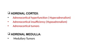 ADRENAL GLAND DISORDERS: A BRIEF OVERVIEW | PPTX
