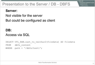 Comparison of ACFS and DBFS | PDF