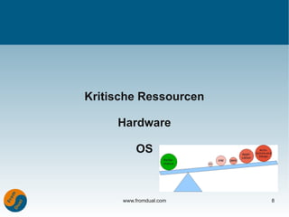 Kritische Ressourcen

     Hardware

          OS



      www.fromdual.com   8
 