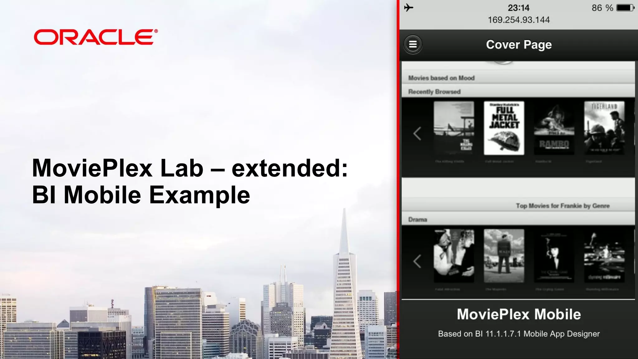 MoviePlex Lab – extended: BI Mobile Example  