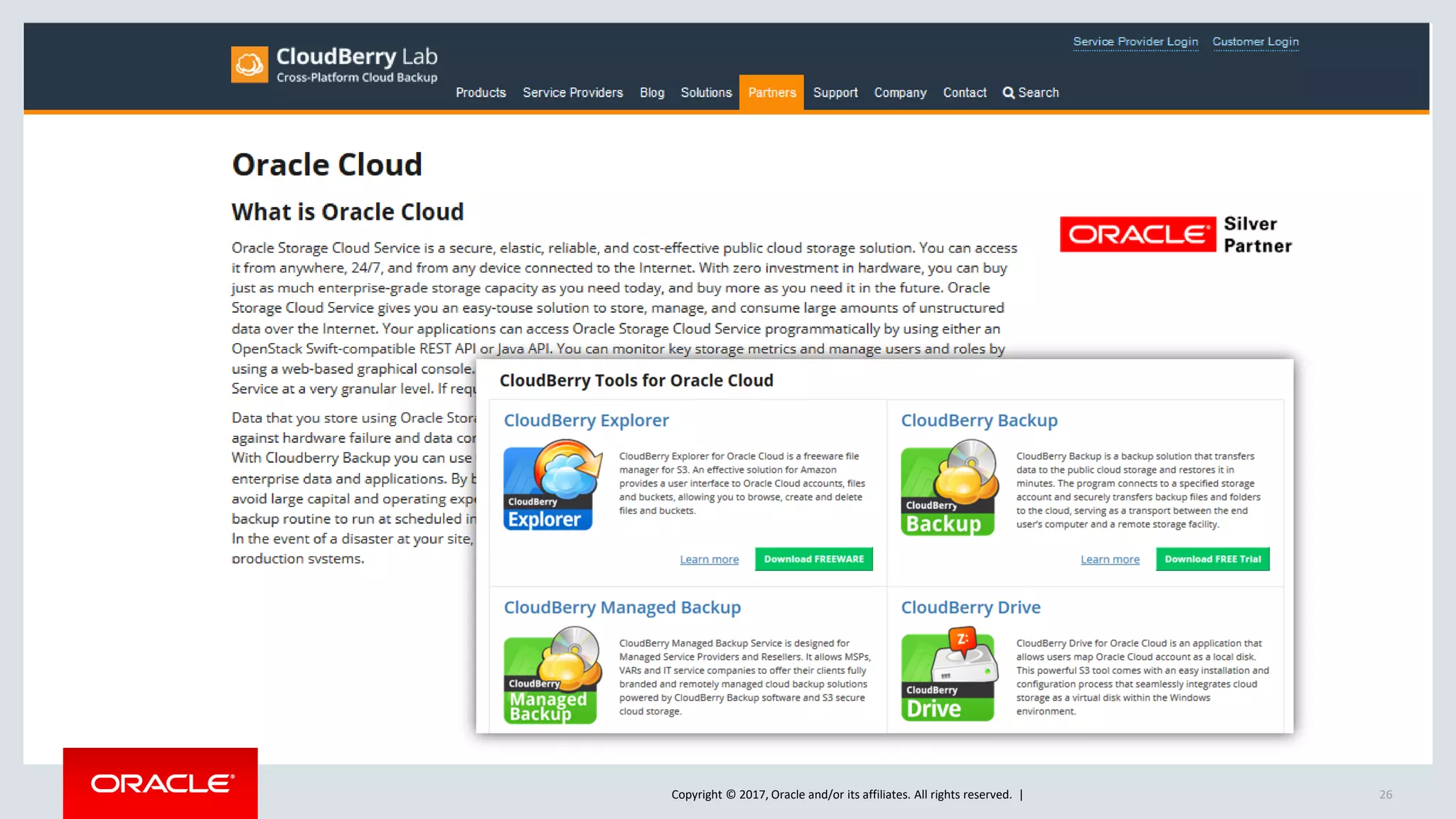 Copyright © 2017, Oracle and/or its affiliates. All rights reserved. | 26
 