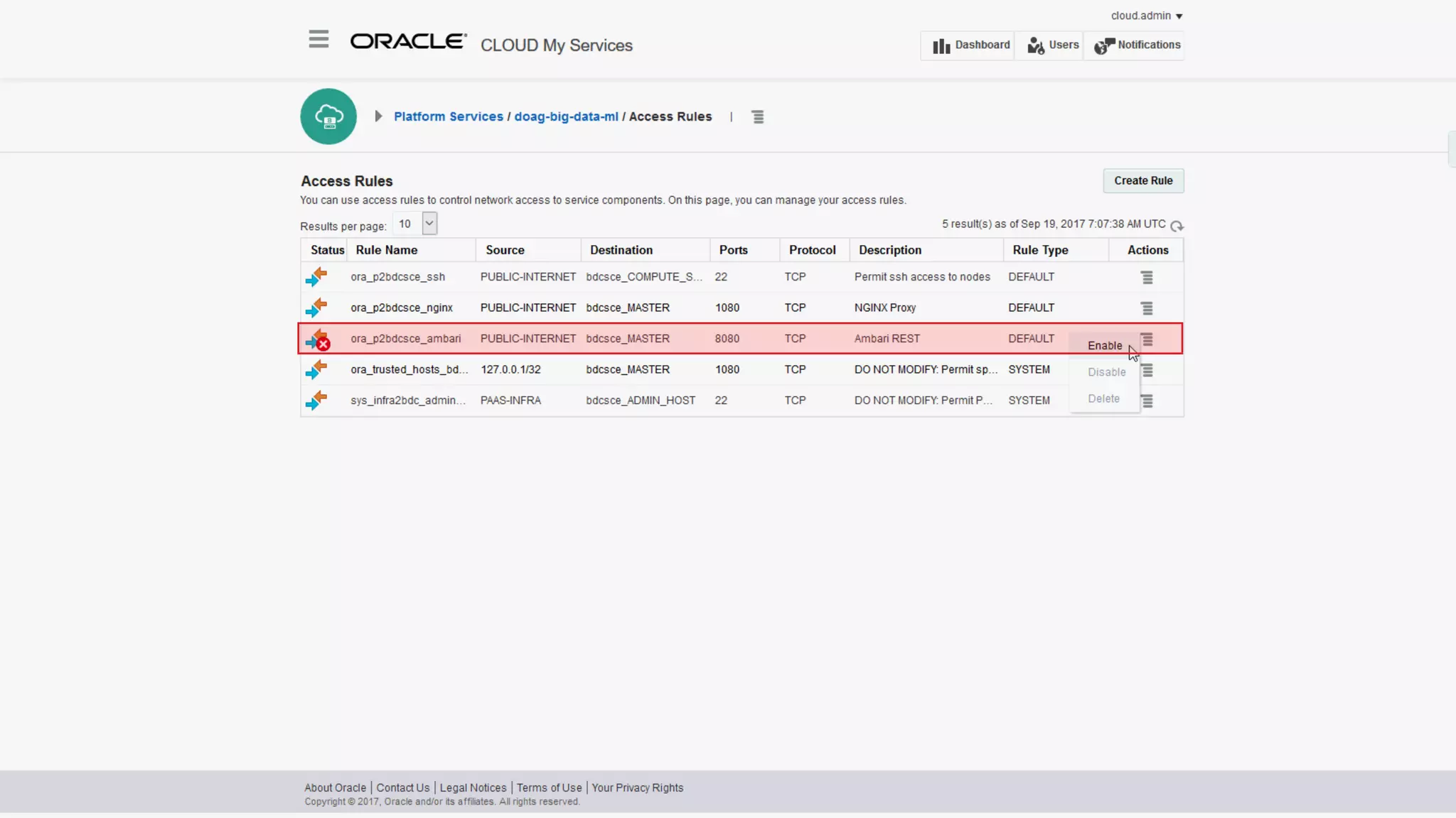 Copyright © 2017, Oracle and/or its affiliates. All rights reserved. | 57
 