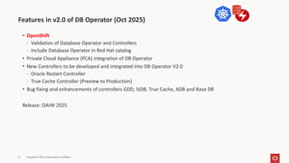 Automating Database CI/CD with Oracle DB Operator, GitHub Actions, and ...