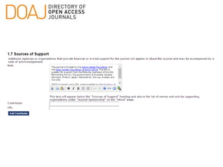 Using OJS to manage & publish your online Open Access journal | PPTX