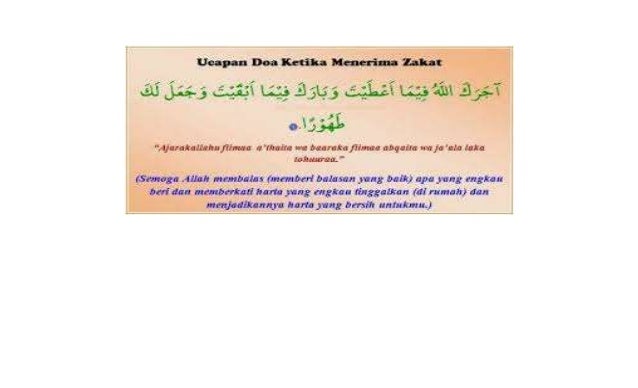 Baru Doa Membayar Zakat