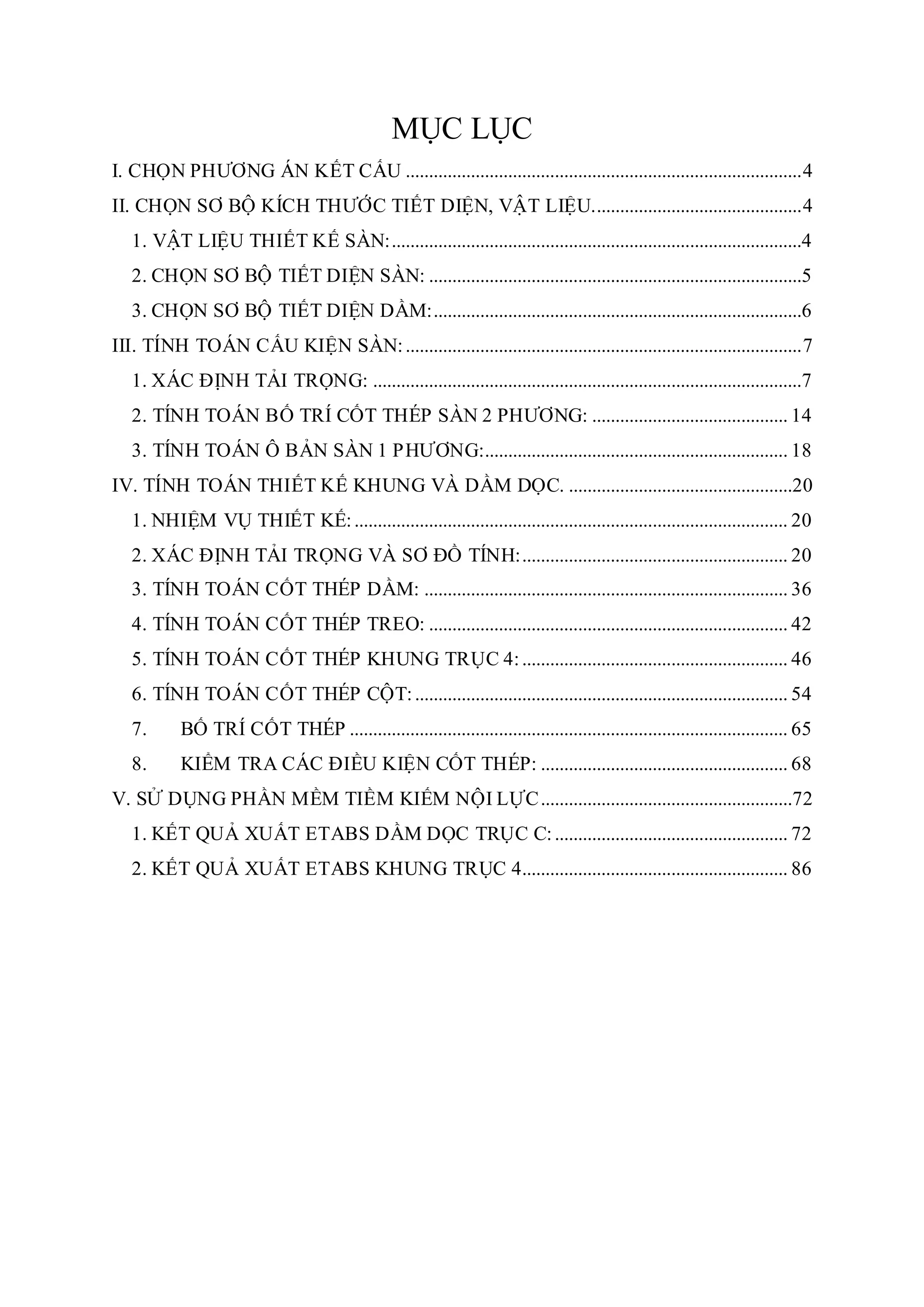 đồ án bê tông cốt thép 2 (HUTECH) | DOCX