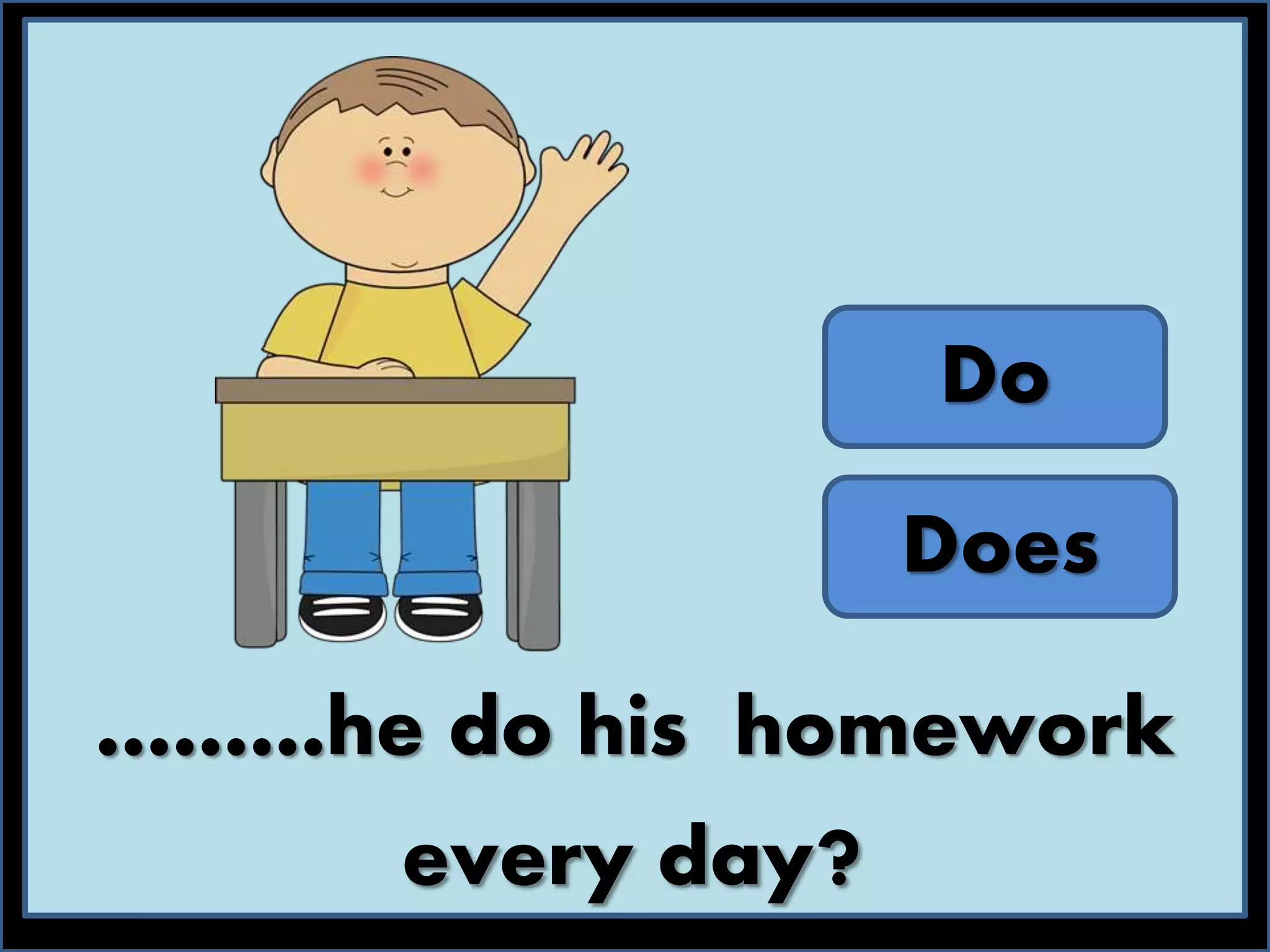 DO DOES AM IS ARE Perfect English Grammar