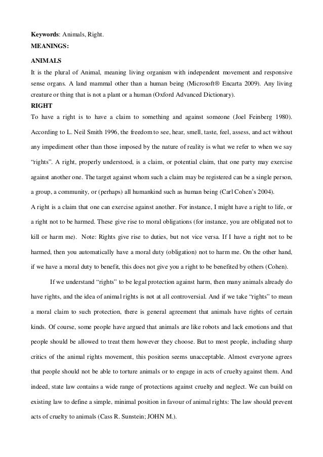 College Essay Paper Keywords Animals English Narrative Essay Topics also Topics For Essays In English Do Animals Have Rights Yellow Wallpaper Essay