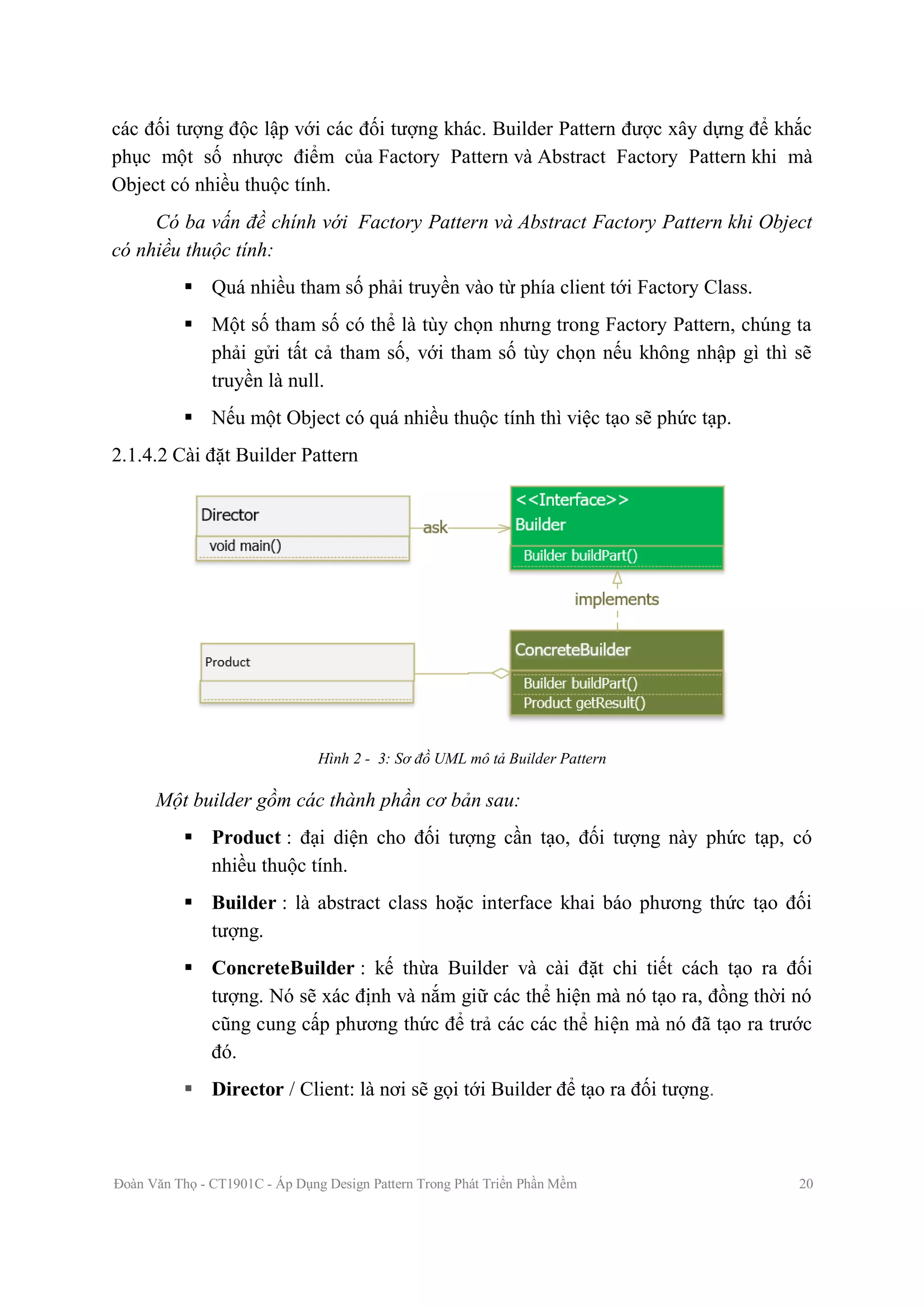 Đề tài: Áp dụng Design Pattern trong phát triển phần mềm, 9đ | PDF