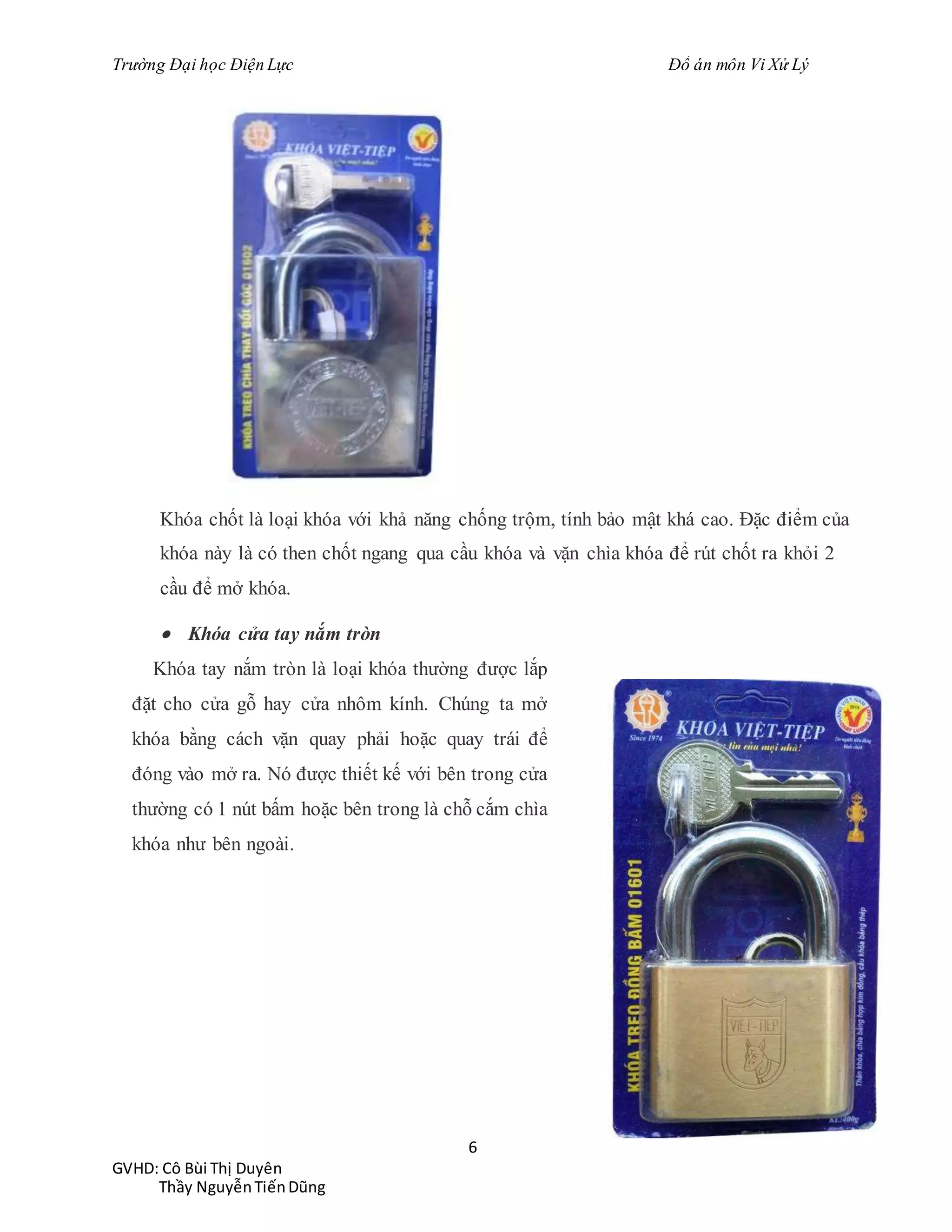 Đề tài: Thiết bị khóa cửa bằng bảo mật và thẻ chip RFID, HAY | DOCX