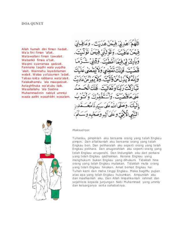 Doa Qunut Bahasa Melayu / Select the following files that you wish to