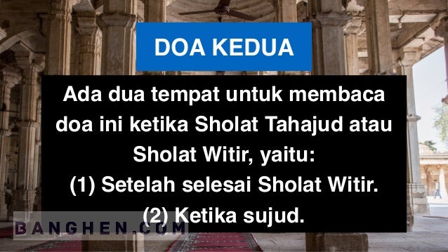 Doa Setelah Sholat Tahajud Sesuai Sunnah (Ada Artinya dan ...