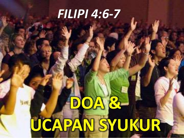 Doa & Ucapan syukur