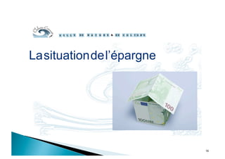 16
Lasituationdel’épargne
 