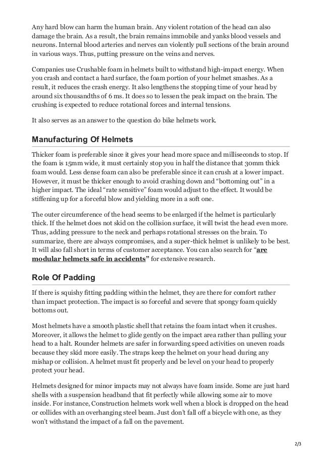 Do Bike Helmets WorkEverything You Should