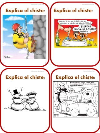 Mercedes Lancharro

Explica el chiste:

Mercedes Lancharro

Explica el chiste:

Mercedes Lancharro

Explica el chiste:

Mercedes Lancharro

Explica el chiste:

 