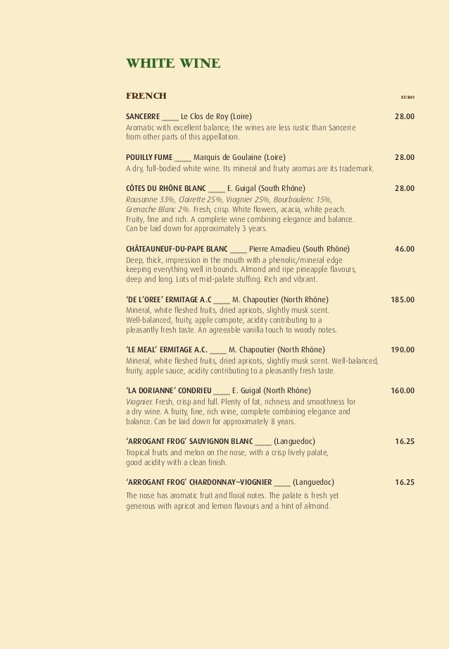 list of fruity wines