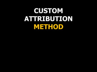 CUSTOM
ATTRIBUTION
METHOD
 