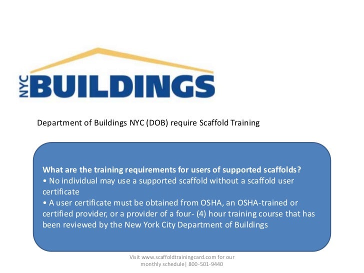 Scaffold Training in NY