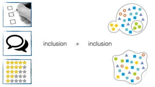 inclusion inclusion
≠
 