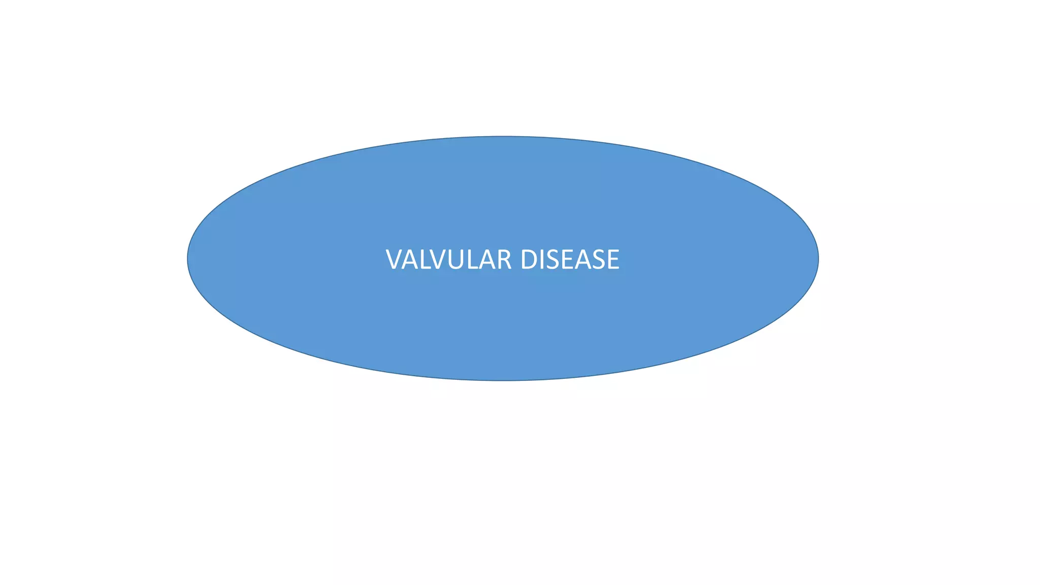 VALVULAR DISEASE
 