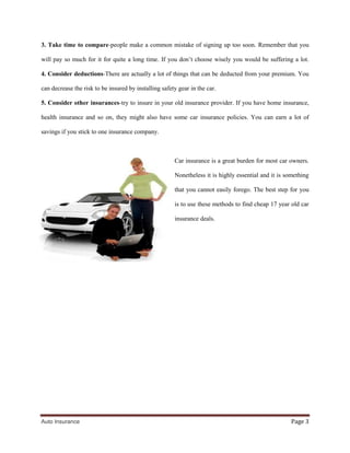 Choosing Cheap Car Insurance For Teens
