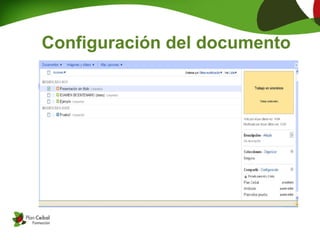 Configuración del documento
 
