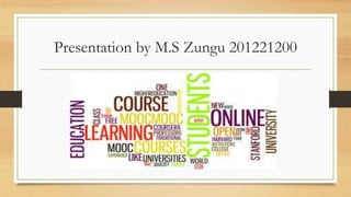 Presentation by M.S Zungu 201221200

 