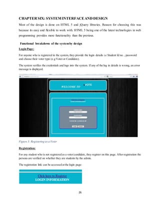 User Interface Example For Voting Online Voting System | DOCX