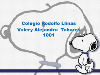 Colegio Rodolfo Llinas
Valery Alejandra Tabares
1001
 