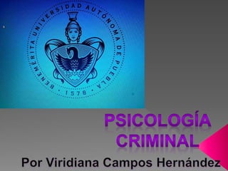 Psicologia criminal