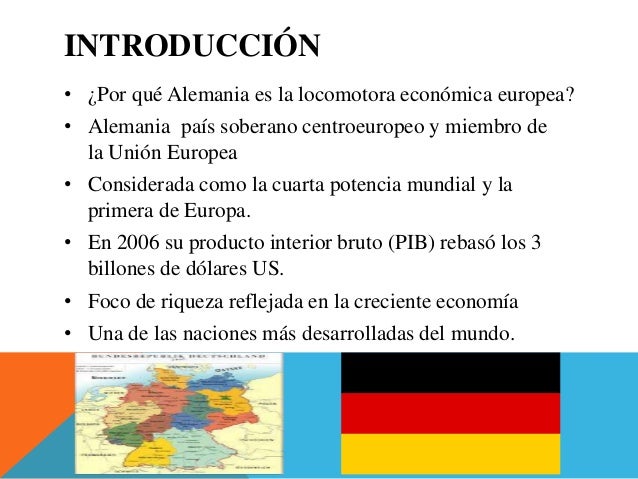 Alemania la mayor potencia economica europea