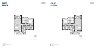 UNIT 13
TOTAL GROSS AREA 152 m sq.
RECEPTION
4.70x7.60
TERRACE
4.95x2.00
LAUNDRY
1.00x1.50
BEDROOM
3.95x3.60
BATH.
2.40x2.60
ENTRANCE
LOBBY
3.50x2.00
KITCHEN
2.70x2.55
TOILET
1.40x1.20
MASTER BATH.
2.30x2.60
MASTER
BEDROOM
3.60x4.25
UNIT 14
TOTAL GROSS AREA 152 m sq.
RECEPTION
4.70x7.60
TERRACE
4.95x2.00
LAUNDRY
1.00x1.50
BEDROOM
3.95x3.60
BATH.
2.40x2.60
ENTRANCE
LOBBY
3.50x2.00
KITCHEN
2.70x2.55
TOILET
1.40x1.20
MASTER
BATH.
2.30x2.60
MASTER
BEDROOM
3.60x4.25
2 Bedroom Apartment First Floor2 Bedroom Apartment First Floor
UNIT 13
TOTAL GROSS AREA 152 m sq.
RECEPTION
4.70x7.60
TERRACE
4.95x2.00
LAUNDRY
1.00x1.50
BEDROOM
3.95x3.60
BATH.
2.40x2.60
ENTRANCE
LOBBY
3.50x2.00
KITCHEN
2.70x2.55
TOILET
1.40x1.20
MASTER BATH.
2.30x2.60
MASTER
BEDROOM
3.60x4.25
UNIT 14
TOTAL GROSS AREA 152 m sq.
RECEPTION
4.70x7.60
TERRACE
4.95x2.00
LAUNDRY
1.00x1.50
BEDROOM
3.95x3.60
BATH.
2.40x2.60
ENTRANCE
LOBBY
3.50x2.00
KITCHEN
2.70x2.55
TOILET
1.40x1.20
MASTER
BATH.
2.30x2.60
MASTER
BEDROOM
3.60x4.25
2 Bedroom Apartment First Floor2 Bedroom Apartment First Floor
FIRST
FLOOR
UNIT 13
TOTAL GROSS AREA
157M2
2 Bedroom
Apartment FIRST
FLOOR
UNIT 14
TOTAL GROSS AREA
157M2
2 Bedroom
Apartment
 