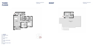 RECEPTION
4.70x7.60
TERRACE
4.95x1.90
LAUNDRY
1.00x1.50
BEDROOM
3.95x3.60
BATH.
2.40x2.60
ENTRANCE
LOBBY
3.50x2.00
KITCHEN
2.70x2.55
TOILET
1.40x1.20
MASTER
BATH.
2.30x2.60
MASTER
BEDROOM
3.60x4.25
PRIVATE ROOF DECK
98 m.sq.
BATH.
1.80x2.40
ROOF ANNEX
4.15x3.75
UNIT 32
LOWER LEVEL 152 m.sq.
ROOF SUITE 36 m.sq.
TOTAL GROSS AREA 188 m.sq.
2 Bedroom Apartment+Roof Suite Roof2 Bedroom Apartment+Roof Suite Third Floor
RECEPTION
4.70x7.60
TERRACE
4.95x1.90
LAUNDRY
1.00x1.50
BEDROOM
3.95x3.60
BATH.
2.40x2.60
ENTRANCE
LOBBY
3.50x2.00
KITCHEN
2.70x2.55
TOILET
1.40x1.20
MASTER
BATH.
2.30x2.60
MASTER
BEDROOM
3.60x4.25
PRIVATE ROOF DECK
98 m.sq.
BATH.
1.80x2.40
ROOF ANNEX
4.15x3.75
UNIT 32
LOWER LEVEL 152 m.sq.
ROOF SUITE 36 m.sq.
TOTAL GROSS AREA 188 m.sq.
2 Bedroom Apartment+Roof Suite Roof2 Bedroom Apartment+Roof Suite Third Floor
THIRD
FLOOR
ROOF
2 Bedroom Apartment
+ Roof Suite
2 Bedroom Apartment
+ Roof Suite
UNIT 32
LOWER LEVEL
163M2
ROOF SUITE
26M2
TOTAL GROSS AREA
189M2
PRIVATE ROOF AREA
98M2
 