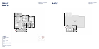 RECEPTION
4.70x7.60
TERRACE
4.95x2.30
LAUNDRY
1.00x1.50
BEDROOM
3.95x3.60
BATH.
2.40x2.60
ENTRANCE
LOBBY
3.50x2.00
KITCHEN
2.70x2.55
TOILET
1.40x1.20
MASTER
BATH.
2.30x2.60
MASTER
BEDROOM
3.60x4.25
PRIVATE ROOF DECK
91 m.sq.
BATH.
1.80x2.40
ROOF ANNEX
4.15x3.75
UNIT 33
LOWER LEVEL 153 m.sq.
ROOF SUITE 36 m.sq.
TOTAL GROSS AREA 189 m.sq.
2 Bedroom Apartment+Roof Suite Roof2 Bedroom Apartment+Roof Suite Third Floor
RECEPTION
4.70x7.60
TERRACE
4.95x2.30
LAUNDRY
1.00x1.50
BEDROOM
3.95x3.60
BATH.
2.40x2.60
ENTRANCE
LOBBY
3.50x2.00
KITCHEN
2.70x2.55
TOILET
1.40x1.20
MASTER
BATH.
2.30x2.60
MASTER
BEDROOM
3.60x4.25
PRIVATE ROOF DECK
91 m.sq.
BATH.
1.80x2.40
ROOF ANNEX
4.15x3.75
UNIT 33
LOWER LEVEL 153 m.sq.
ROOF SUITE 36 m.sq.
TOTAL GROSS AREA 189 m.sq.
2 Bedroom Apartment+Roof Suite Roof2 Bedroom Apartment+Roof Suite Third Floor
THIRD
FLOOR
ROOF
2 Bedroom Apartment
+ Roof Suite
2 Bedroom Apartment
+ Roof Suite
UNIT 33
LOWER LEVEL
163M2
ROOF SUITE
26M2
TOTAL GROSS AREA
189M2
PRIVATE ROOF AREA
90M2
 