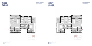 UNIT 13
TOTAL GROSS AREA 212 m sq.
RECEPTION
6.95x5.80
TERRACE
6.95x1.90
LAUNDRY
1.60x1.20
TERRACE
2.50x3.20
BEDROOM
3.60x4.20
BEDROOM
3.65x4.20
BATH.
1.80x2.60
NANNY ROOM
2.50x2.60
ENTRANCE LOBBY
2.70x2.50
KITCHEN
3.90x2.50
TOILET
2.60x1.20
DRESSING
2.40x2.45MASTER BATH.
2.50x2.45
MASTER BEDROOM
4.15x4.25
UNIT 14
TOTAL GROSS AREA 212 m sq.
RECEPTION
6.95x5.80
TERRACE
6.95x1.90
LAUNDRY
1.60x1.20
TERRACE
2.50x3.20
BEDROOM
3.60x4.20
BEDROOM
3.65x4.20
BATH.
1.80x2.60
NANNY ROOM
2.50x2.60
ENTRANCE LOBBY
2.70x2.50
KITCHEN
3.90x2.50
TOILET
2.60x1.20
DRESSING
2.40x2.45 MASTER BATH.
2.50x2.45
MASTER BEDROOM
4.15x4.25
3 Bedroom Apartment+nanny quarters First Floor3 Bedroom Apartment+nanny quarters First Floor
UNIT 13
TOTAL GROSS AREA 212 m sq.
RECEPTION
6.95x5.80
TERRACE
6.95x1.90
LAUNDRY
1.60x1.20
TERRACE
2.50x3.20
BEDROOM
3.60x4.20
BEDROOM
3.65x4.20
BATH.
1.80x2.60
NANNY ROOM
2.50x2.60
ENTRANCE LOBBY
2.70x2.50
KITCHEN
3.90x2.50
TOILET
2.60x1.20
DRESSING
2.40x2.45MASTER BATH.
2.50x2.45
MASTER BEDROOM
4.15x4.25
UNIT 14
TOTAL GROSS AREA 212 m sq.
RECEPTION
6.95x5.80
TERRACE
6.95x1.90
LAUNDRY
1.60x1.20
TERRACE
2.50x3.20
BEDROOM
3.60x4.20
BEDROOM
3.65x4.20
BATH.
1.80x2.60
NANNY ROOM
2.50x2.60
ENTRANCE LOBBY
2.70x2.50
KITCHEN
3.90x2.50
TOILET
2.60x1.20
DRESSING
2.40x2.45 MASTER BATH.
2.50x2.45
MASTER BEDROOM
4.15x4.25
3 Bedroom Apartment+nanny quarters First Floor3 Bedroom Apartment+nanny quarters First Floor
FIRST
FLOOR
UNIT 13
TOTAL GROSS AREA
216M2
3 Bedroom Apartment
+ Nanny Quarters
3 Bedroom Apartment
+ Nanny QuartersFIRST
FLOOR
UNIT 14
TOTAL GROSS AREA
216M2
 