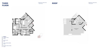 UNIT 31
LOWER LEVEL 212 m.sq.
ROOF SUITE 57 m.sq.
TOTAL GROSS AREA 269 m.sq.
3 Bedroom Apartment + Roof Suite Roof3 Bedroom Apartment + Roof Suite Third Floor
M. BEDROOM
4.30x3.90
DRESSING
3.45x1.75 BEDROOM
3.70x3.75
BEDROOM
3.60x3.60
M. BATH.
3.45x1.90
BATH.
2.25x2.85
TOILET
2.40x2.00
ENTRANCE
LOBBY
4.80x2.25
KITCHEN
2.35x3.75
RECEPTION
4.50x5.40
DINING
3.40x5.65
TERRACE
2.00x3.75
TERRACE
5.10x2.20
PRIVATE ROOF DECK
130 m.sq.
BATH.
1.20 x 2.40
ROOF ANNEX
6.15 x 5.40
UNIT 31
LOWER LEVEL 212 m.sq.
ROOF SUITE 57 m.sq.
TOTAL GROSS AREA 269 m.sq.
3 Bedroom Apartment + Roof Suite Roof3 Bedroom Apartment + Roof Suite Third Floor
M. BEDROOM
4.30x3.90
DRESSING
3.45x1.75 BEDROOM
3.70x3.75
BEDROOM
3.60x3.60
M. BATH.
3.45x1.90
BATH.
2.25x2.85
TOILET
2.40x2.00
ENTRANCE
LOBBY
4.80x2.25
KITCHEN
2.35x3.75
RECEPTION
4.50x5.40
DINING
3.40x5.65
TERRACE
2.00x3.75
TERRACE
5.10x2.20
PRIVATE ROOF DECK
130 m.sq.
BATH.
1.20 x 2.40
ROOF ANNEX
6.15 x 5.40
THIRD
FLOOR
3 Bedroom Apartment
+ Roof Suite
3 Bedroom Apartment
+ Roof SuiteROOF
UNIT 31
LOWER LEVEL
222M2
ROOF SUITE
42M2
TOTAL GROSS AREA
264M2
PRIVATE ROOF AREA
132M2
 