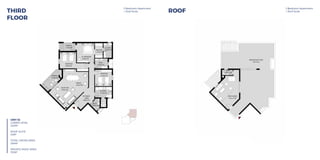 UNIT 31
LOWER LEVEL 212 m.sq.
ROOF SUITE 57 m.sq.
TOTAL GROSS AREA 269 m.sq.
3 Bedroom Apartment + Roof Suite Roof3 Bedroom Apartment + Roof Suite Third Floor
M. BEDROOM
3.90x4.30
DRESSING
1.75x3.45
BEDROOM
3.75x3.70
BEDROOM
3.60x3.60
M. BATH.
1.90x3.45
BATH.
2.85x2.25
TOILET
2.40x2.00
ENTRANCE
LOBBY
4.80x2.25
KITCHEN
3.75x2.35
RECEPTION
4.50x5.40
DINING
5.65x3.40
TERRACE
3.75x2.00
TERRACE
5.10x2.20
PRIVATE ROOF DECK
130 m.sq.
BATH.
2.40 x 1.20
ROOF ANNEX
6.15 x 5.40
UNIT 31
LOWER LEVEL 212 m.sq.
ROOF SUITE 57 m.sq.
TOTAL GROSS AREA 269 m.sq.
3 Bedroom Apartment + Roof Suite Roof3 Bedroom Apartment + Roof Suite Third Floor
M. BEDROOM
3.90x4.30
DRESSING
1.75x3.45
BEDROOM
3.75x3.70
BEDROOM
3.60x3.60
M. BATH.
1.90x3.45
BATH.
2.85x2.25
TOILET
2.40x2.00
ENTRANCE
LOBBY
4.80x2.25
KITCHEN
3.75x2.35
RECEPTION
4.50x5.40
DINING
5.65x3.40
TERRACE
3.75x2.00
TERRACE
5.10x2.20
PRIVATE ROOF DECK
130 m.sq.
BATH.
2.40 x 1.20
ROOF ANNEX
6.15 x 5.40
THIRD
FLOOR
3 Bedroom Apartment
+ Roof Suite
3 Bedroom Apartment
+ Roof SuiteROOF
UNIT 32
LOWER LEVEL
222M2
ROOF SUITE
42M2
TOTAL GROSS AREA
264M2
PRIVATE ROOF AREA
132M2
 