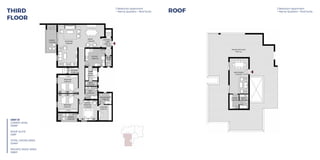 RECEPTION
3.90x8.30
DINING
5.40x4.50
TERRACE
2.25x5.60
NANNY
ROOM
2.50x2.55
TERRACE
3.90x1.80
LAUNDRY
1.90x1.20
BEDROOM
4.00x3.60
BEDROOM
4.00x3.60
BATH.
2.50x2.45
TOILET
2.50x1.00
ENTRANCE
LOBBY
2.00x1.90
KITCHEN
3.90x3.50
TOILET
1.2x2.1
MASTER BATH.
2.60x2.20
DRESSING
2.60x3.10
MASTER
BEDROOM
3.75x4.00
UNIT 31
LOWER LEVEL 247 m.sq.
ROOF SUITE 54 m.sq.
TOTAL GROSS AREA 301 m.sq.
ROOF ANNEX
3.75x7.05
BATH.
1.80x2.85
KITCHEN
1.85x2.85
PRIVATE ROOF DECK
168 m.sq.
3 Bedroom Apartment+nanny quarters + Roof Suite Roof3 Bedroom Apartment+nanny quarters+Roof Suite Third Floor
RECEPTION
3.90x8.30
DINING
5.40x4.50
TERRACE
2.25x5.60
NANNY
ROOM
2.50x2.55
TERRACE
3.90x1.80
LAUNDRY
1.90x1.20
BEDROOM
4.00x3.60
BEDROOM
4.00x3.60
BATH.
2.50x2.45
TOILET
2.50x1.00
ENTRANCE
LOBBY
2.00x1.90
KITCHEN
3.90x3.50
TOILET
1.2x2.1
MASTER BATH.
2.60x2.20
DRESSING
2.60x3.10
MASTER
BEDROOM
3.75x4.00
UNIT 31
LOWER LEVEL 247 m.sq.
ROOF SUITE 54 m.sq.
TOTAL GROSS AREA 301 m.sq.
ROOF ANNEX
3.75x7.05
BATH.
1.80x2.85
KITCHEN
1.85x2.85
PRIVATE ROOF DECK
168 m.sq.
3 Bedroom Apartment+nanny quarters + Roof Suite Roof3 Bedroom Apartment+nanny quarters+Roof Suite Third Floor
RECEPTION
3.90x8.30
DINING
5.40x4.50
TERRACE
2.25x5.60
NANNY
ROOM
2.50x2.55
TERRACE
3.90x1.80
LAUNDRY
1.90x1.20
BEDROOM
4.00x3.60
BEDROOM
4.00x3.60
BATH.
2.50x2.45
TOILET
2.50x1.00
ENTRANCE
LOBBY
2.00x1.90
KITCHEN
3.90x3.50
TOILET
1.2x2.1
MASTER BATH.
2.60x2.20
DRESSING
2.60x3.10
MASTER
BEDROOM
3.75x4.00
UNIT 31
LOWER LEVEL 247 m.sq.
ROOF SUITE 54 m.sq.
TOTAL GROSS AREA 301 m.sq.
ROOF ANNEX
3.75x7.05
BATH.
1.80x2.85
KITCHEN
1.85x2.85
PRIVATE ROOF DECK
168 m.sq.
3 Bedroom Apartment+nanny quarters + Roof Suite Roof3 Bedroom Apartment+nanny quarters+Roof Suite Third Floor
THIRD
FLOOR
3 Bedroom Apartment
+ Nanny Quarters + Roof Suite
3 Bedroom Apartment
+ Nanny Quarters + Roof SuiteROOF
UNIT 31
LOWER LEVEL
259M2
ROOF SUITE
45M2
TOTAL GROSS AREA
304M2
PRIVATE ROOF AREA
188M2
 