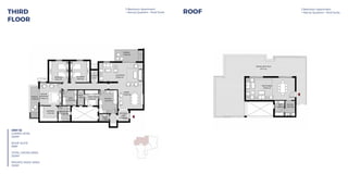UNIT 32
LOWER LEVEL 248 m.sq.
ROOF SUITE 66 m.sq.
TOTAL GROSS AREA 314 m.sq.
RECEPTION
8.00x3.50
DINING
4.60x5.00
TERRACE
5.20x2.20
LAUND.
1.2x2.2
NANNY ROOM
2.50x2.80
TERRACE
1.70x6.20
BEDROOM
3.60x3.90
BEDROOM
3.60x3.90
BATH.
2.65x2.80
ENTRANCE
LOBBY
2.00x2.00
KITCHEN
3.35x4.20
TOILET
1.90x1.30
TOILET
1.20x2.80
MASTER BATH.
2.20x2.80
DRESSING
3.25x2.80
MASTER
BEDROOM
4.00x4.10
ROOF ANNEX
9.00x4.10
BATH.
1.80x2.85
KITCHEN
1.80x2.80
PRIVATE ROOF DECK
120 m.sq.
3 Bedroom Apartment+nanny quarters + Roof Suite Roof3 Bedroom Apartment+nanny quarters+Roof Suite Third Floor
UNIT 32
LOWER LEVEL 248 m.sq.
ROOF SUITE 66 m.sq.
TOTAL GROSS AREA 314 m.sq.
RECEPTION
8.00x3.50
DINING
4.60x5.00
TERRACE
5.20x2.20
LAUND.
1.2x2.2
NANNY ROOM
2.50x2.80
RRACE
0x6.20
BEDROOM
3.60x3.90
BEDROOM
3.60x3.90
BATH.
2.65x2.80
ENTRANCE
LOBBY
2.00x2.00
KITCHEN
3.35x4.20
TOILET
1.90x1.30
TOILET
1.20x2.80
MASTER BATH.
2.20x2.80
DRESSING
3.25x2.80
MASTER
BEDROOM
4.00x4.10
ROOF ANNEX
9.00x4.10
BATH.
1.80x2.85
KITCHEN
1.80x2.80
PRIVATE ROOF DECK
120 m.sq.
3 Bedroom Apartment+nanny quarters + Roof Suite RoofBedroom Apartment+nanny quarters+Roof Suite Third Floor
UNIT 32
LOWER LEVEL 248 m.sq.
ROOF SUITE 66 m.sq.
TOTAL GROSS AREA 314 m.sq.
RECEPTION
8.00x3.50
DINING
4.60x5.00
TERRACE
5.20x2.20
LAUND.
1.2x2.2
NANNY ROOM
2.50x2.80
TERRACE
1.70x6.20
BEDROOM
3.60x3.90
BEDROOM
3.60x3.90
BATH.
2.65x2.80
ENTRANCE
LOBBY
2.00x2.00
KITCHEN
3.35x4.20
TOILET
1.90x1.30
TOILET
1.20x2.80
MASTER BATH.
2.20x2.80
DRESSING
3.25x2.80
MASTER
BEDROOM
4.00x4.10
ROOF ANNEX
9.00x4.10
BATH.
1.80x2.85
KITCHEN
1.80x2.80
PRIVATE ROOF DECK
120 m.sq.
3 Bedroom Apartment+nanny quarters + Roof Suite Roof3 Bedroom Apartment+nanny quarters+Roof Suite Third Floor
THIRD
FLOOR
ROOF
UNIT 32
LOWER LEVEL
264M2
ROOF SUITE
56M2
TOTAL GROSS AREA
320M2
PRIVATE ROOF AREA
130M2
3 Bedroom Apartment
+ Nanny Quarters + Roof Suite
3 Bedroom Apartment
+ Nanny Quarters + Roof Suite
 