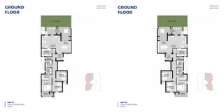 UNIT 02
TOTAL GROSS AREA 235 m sq.
RECEPTION
6.75x4.60
DINING
5.30x4.25
BEDROOM
3.60x3.60
BEDROOM
3.85x3.60
BATH.
2.30x2.70
ENTRANCE
LOBBY
3.80x2.50
KITCHEN
3.65x2.65
TOILET
2.30c1.20
DRESSING
3.60x1.90
M. BATH.
2.30x2.15
M. BEDROOM
3.60x4.10
TERRACE
8.75x2.80
TERRACE
4.70x1.50
PRIVATE GARDEN
UNIT 01
TOTAL GROSS AREA 235 m sq.
M. BEDROOM
3.60x4.10
DRESSING
3.60x1.90
BEDROOM
3.60x3.60
BEDROOM
3.85x3.60
M. BATH.
2.30x2.15
BATH.
2.30x2.70
TOILET
2.30c1.20
ENTRANCE
LOBBY
3.80x2.50
KITCHEN
3.65x2.65
RECEPTION
6.75x4.60
DINING
5.30x4.25
TERRACE
4.70x1.50
TERRACE
8.75x2.80
PRIVATE GARDEN
3 Bedroom Apartment Ground Floor3 Bedroom Apartment Ground Floor
UNIT 02
TOTAL GROSS AREA 235 m sq.
RECEPTION
6.75x4.60
DINING
5.30x4.25
BEDROOM
3.60x3.60
BEDROOM
3.85x3.60
BATH.
2.30x2.70
ENTRANCE
LOBBY
3.80x2.50
KITCHEN
3.65x2.65
TOILET
2.30c1.20
DRESSING
3.60x1.90
M. BATH.
2.30x2.15
M. BEDROOM
3.60x4.10
TERRACE
8.75x2.80
TERRACE
4.70x1.50
PRIVATE GARDEN
UNIT 01
TOTAL GROSS AREA 235 m sq.
M. BEDROOM
3.60x4.10
DRESSING
3.60x1.90
BEDROOM
3.60x3.60
BEDROOM
3.85x3.60
M. BATH.
2.30x2.15
BATH.
2.30x2.70
TOILET
2.30c1.20
ENTRANCE
LOBBY
3.80x2.50
KITCHEN
3.65x2.65
RECEPTION
6.75x4.60
DINING
5.30x4.25
TERRACE
4.70x1.50
TERRACE
8.75x2.80
PRIVATE GARDEN
3 Bedroom Apartment Ground Floor3 Bedroom Apartment Ground Floor
GROUND
FLOOR
UNIT 01
TOTAL GROSS AREA
236M2
3 Bedroom
Apartment GROUND
FLOOR
UNIT 02
TOTAL GROSS AREA
236M2
3 Bedroom
Apartment
 